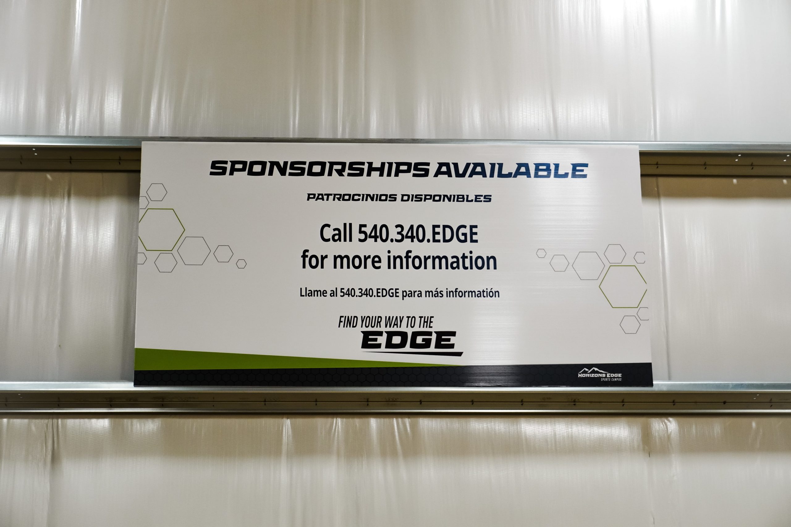 Indoor Sponsorship Signs